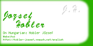 jozsef hobler business card